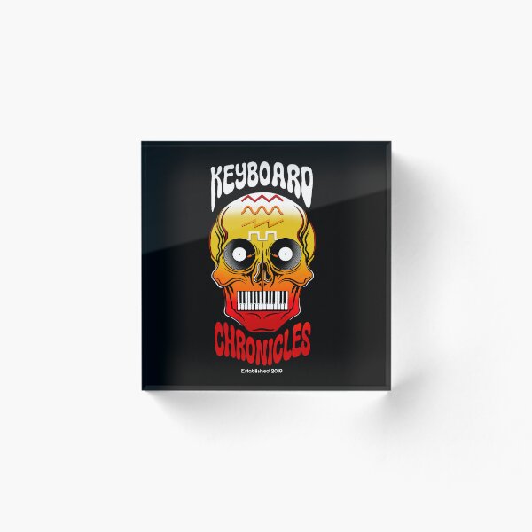 Item preview, Keyboard Chronicles 'Colorful Skull' Design designed and sold by Creative Shed Designs.