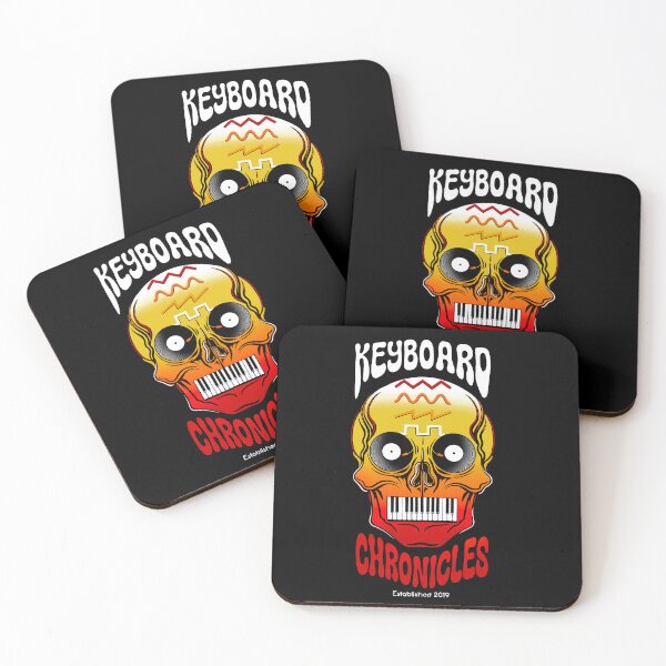 Item preview, Keyboard Chronicles 'Colorful Skull' Design designed and sold by Creative Shed Designs.
