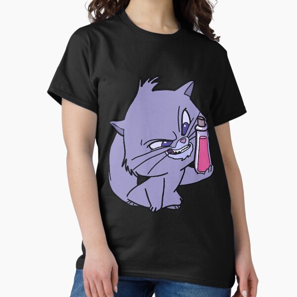 Vista previa del artículo con la obra «Gato Yzma con botella de veneno», diseñado y vendido por TangaDesgn.
