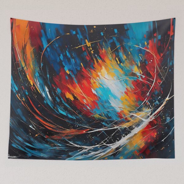 Item preview, Explosion of color: Collection of abstract paintings with thick strokes to brighten up your spaces with Vibrant brushstrokes designed and sold by Arteola Studio.