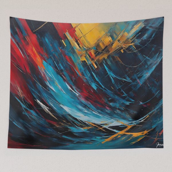Item preview, Explosion of color: Collection of abstract paintings with thick strokes to brighten up your spaces with Vibrant brushstrokes designed and sold by Arteola Studio.