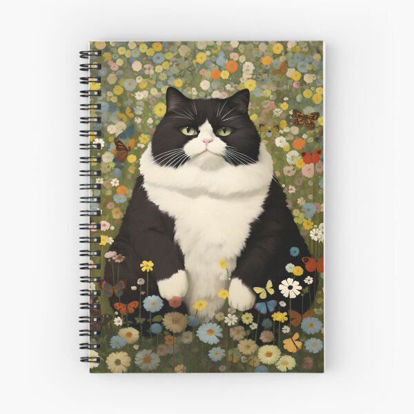 Item preview, Feline Garden Delight: Retro Vintage Cat Florals designed and sold by KittyStampedeCo.