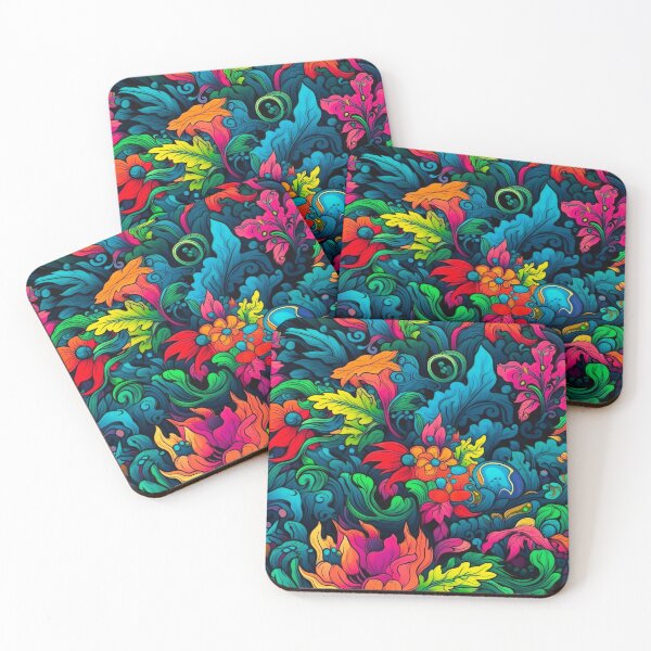 Item preview, Psychedelic nature seamless pattern designed and sold by Marc Konno.