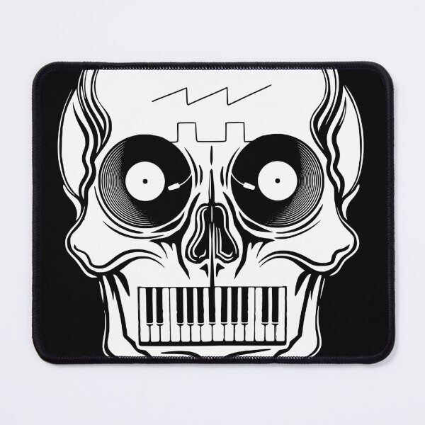 Artikelvorschau, Keyboard Chronicles B&W Totenkopf-Design entworfen und verkauft von Creative Shed Designs.