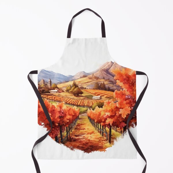 Item preview, Charming Autumn Vineyard Clipart, Harvest Season, Fall Foliage, Grape Harvest, Vineyard Charm, Autumnal Delight, Wine Country Beauty designed and sold by CoolorPainting.