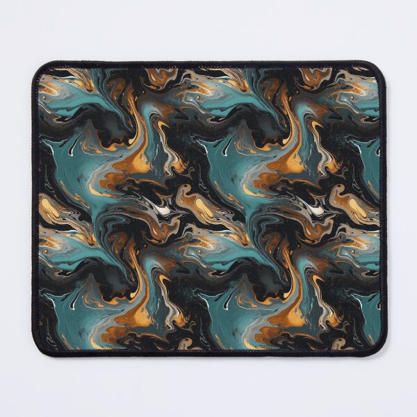 Item preview, Abstract Black and Bronze Swirl Pattern designed and sold by HoppyPrints.