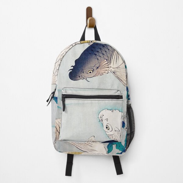 Item preview, Six carp swimming beneath wisteria by Tsukioka Yoshitoshi designed and sold by DeVeauDesign.