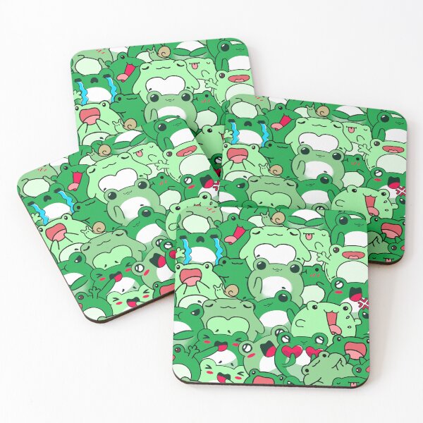 Item preview, Crowded cute Frogs Pattern  designed and sold by Penny Stanley (ICONIC FOX GRAPHICS).