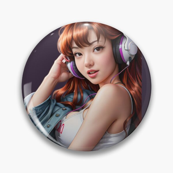 Item preview, cute anime redhead girl designed and sold by UndineSea.