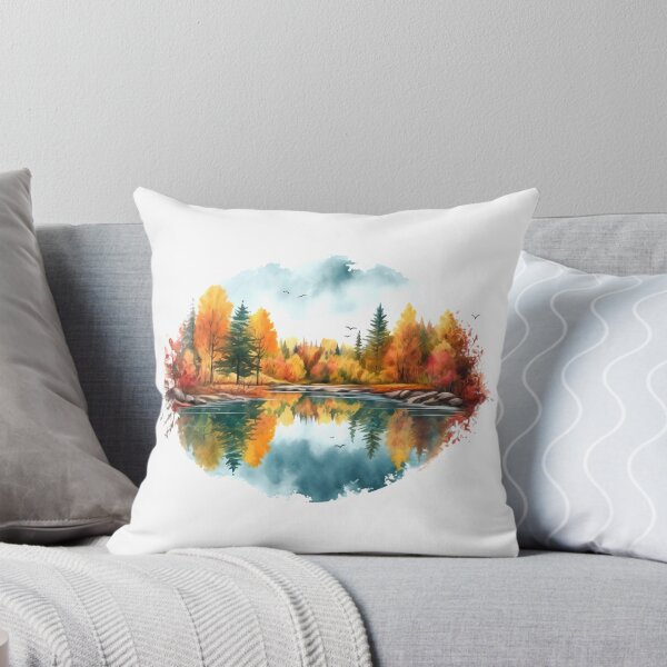 Item preview, Tranquil Lake Clipart, Serene Waters, Peaceful Reflections, Lake Bliss, Tranquility, Calm Oasis, Mirror-like Surface designed and sold by CoolorPainting.