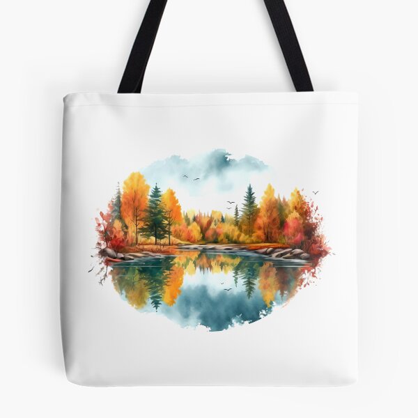 Item preview, Tranquil Lake Clipart, Serene Waters, Peaceful Reflections, Lake Bliss, Tranquility, Calm Oasis, Mirror-like Surface designed and sold by CoolorPainting.
