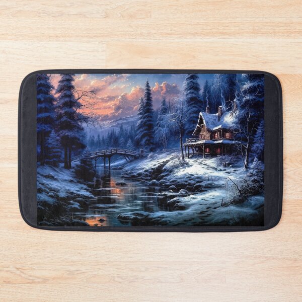 Item preview, Winter cabin Landscape designed and sold by Brian Tarr.