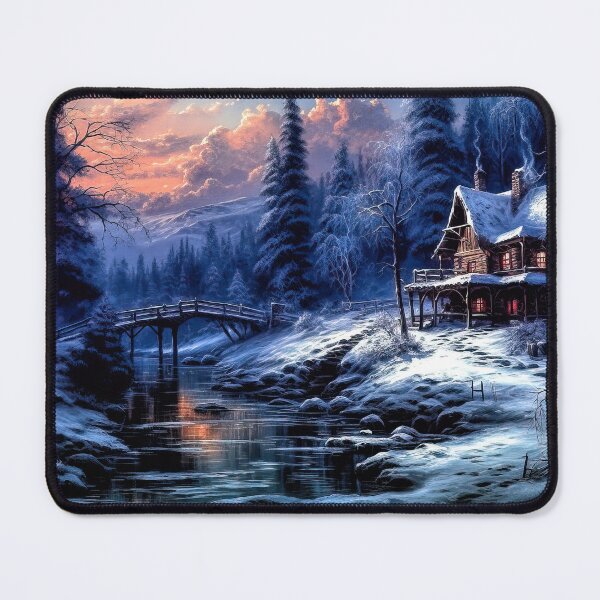 Item preview, Winter cabin Landscape designed and sold by Brian Tarr.