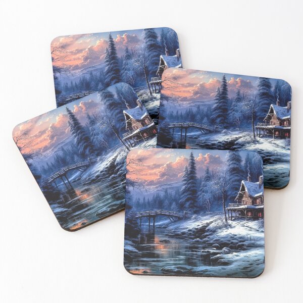 Item preview, Winter cabin Landscape designed and sold by Brian Tarr.
