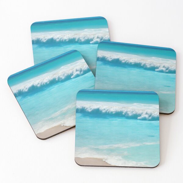 Item preview, Natural Aquamarine Sea Waves Washing Up On Tropical Beach designed and sold by BBGIFTSUK.