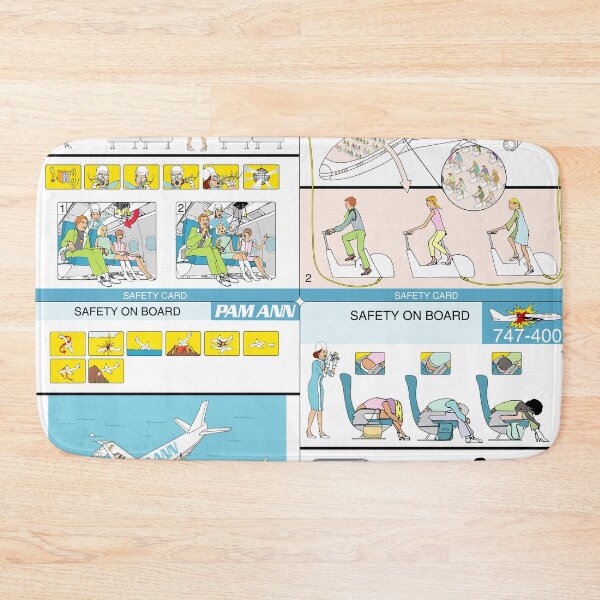 Item preview, PAM ANN IN-FLIGHT SAFETY CARD designed and sold by HRHPAMANN.