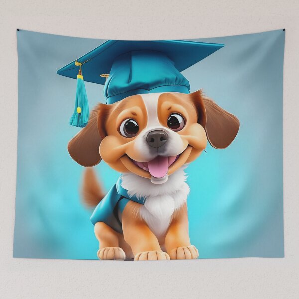 Item preview, Cute dog graduation ceremony! Funny, funky & witty designed and sold by wittywishes.