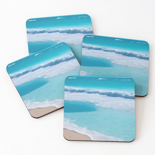 Item preview, Beautiful Natural & Gentle Aqua Waves On Golden Beach designed and sold by BBGIFTSUK.