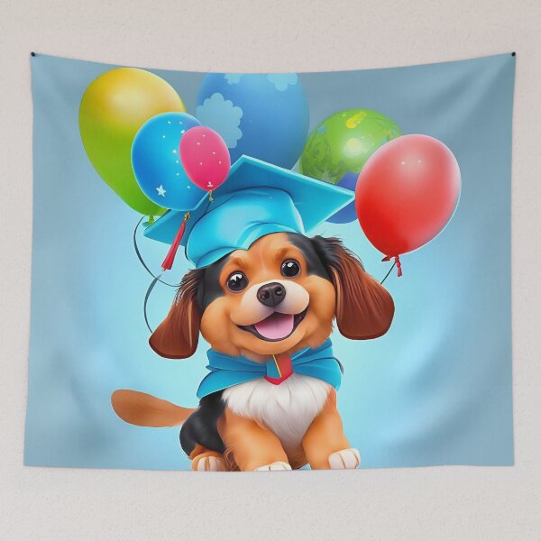 Item preview, Cute dog graduation ceremony! Funny, funky & witty designed and sold by wittywishes.
