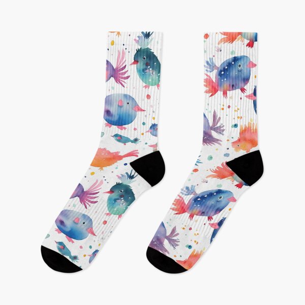 Item preview, Radiant Plumage Revealed: Exquisite Watercolor Colorful Birds Dance with Vibrant Life! | Redbubble designed and sold by otterpotterco.