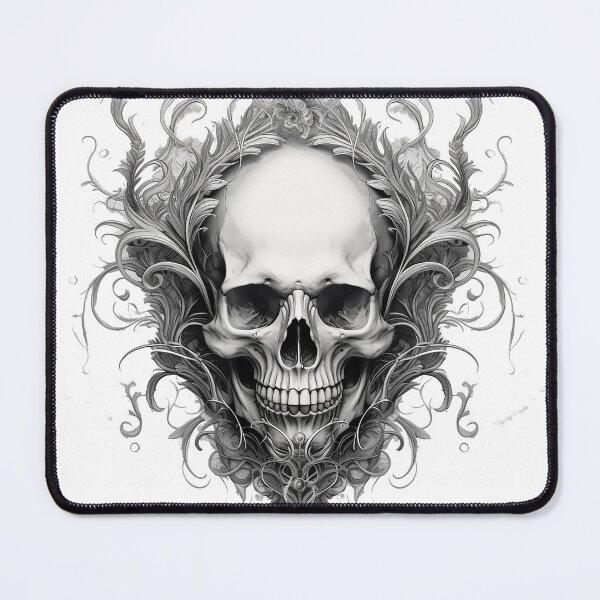 Item preview, Classic Skull and Flourishes designed and sold by CoutureCrypt.