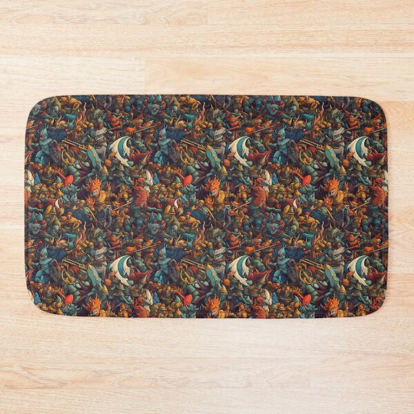Item preview, Fantasy battle seamless pattern designed and sold by Marc Konno.