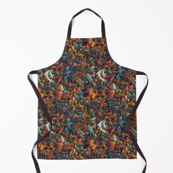 Item preview, Fantasy battle seamless pattern designed and sold by Marc Konno.