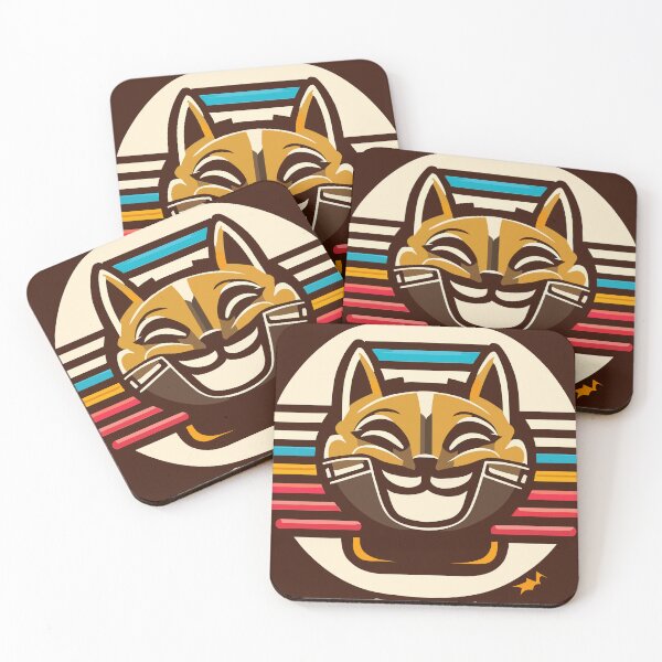 Item preview, Cat smiling -Retro style designed and sold by pwdworld.
