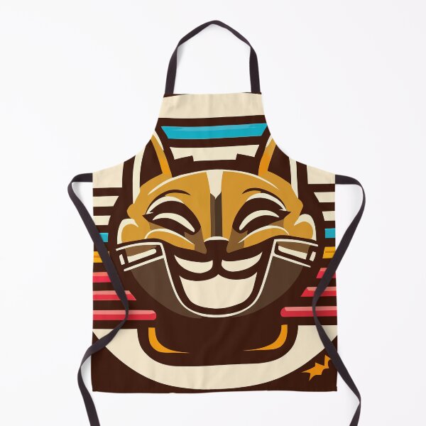 Item preview, Cat smiling -Retro style designed and sold by pwdworld.