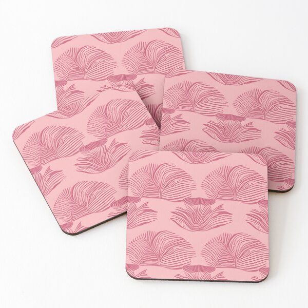 Item preview, pink leaves pattern designed and sold by inesdelcast.