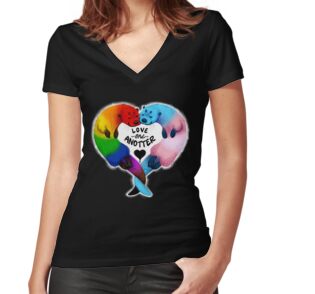 Women's Fitted V-Neck T-Shirt