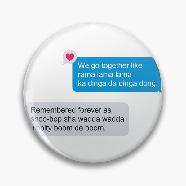 Item preview, Grease - Sandy Danny - We go together like... Text Message designed and sold by mymymagic.