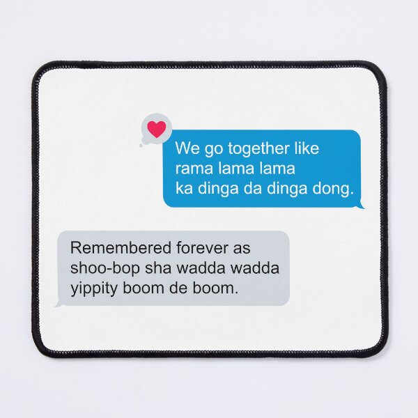 Item preview, Grease - Sandy Danny - We go together like... Text Message designed and sold by mymymagic.
