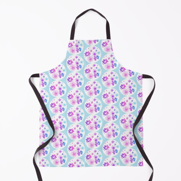 Item preview, Blue violet marker floral painting pattern | blue purple marker flowers drawing pattern designed and sold by lausn.