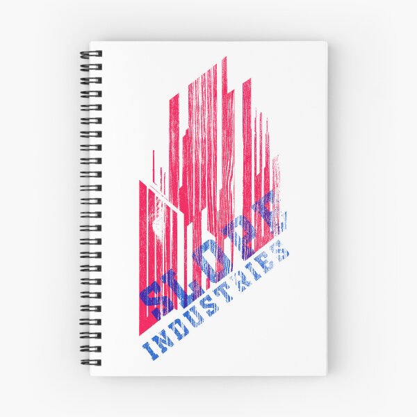 Item preview, "SLOPE INDUSTRIES" word, logo, skyline, red-blue designed and sold by Time4Space.
