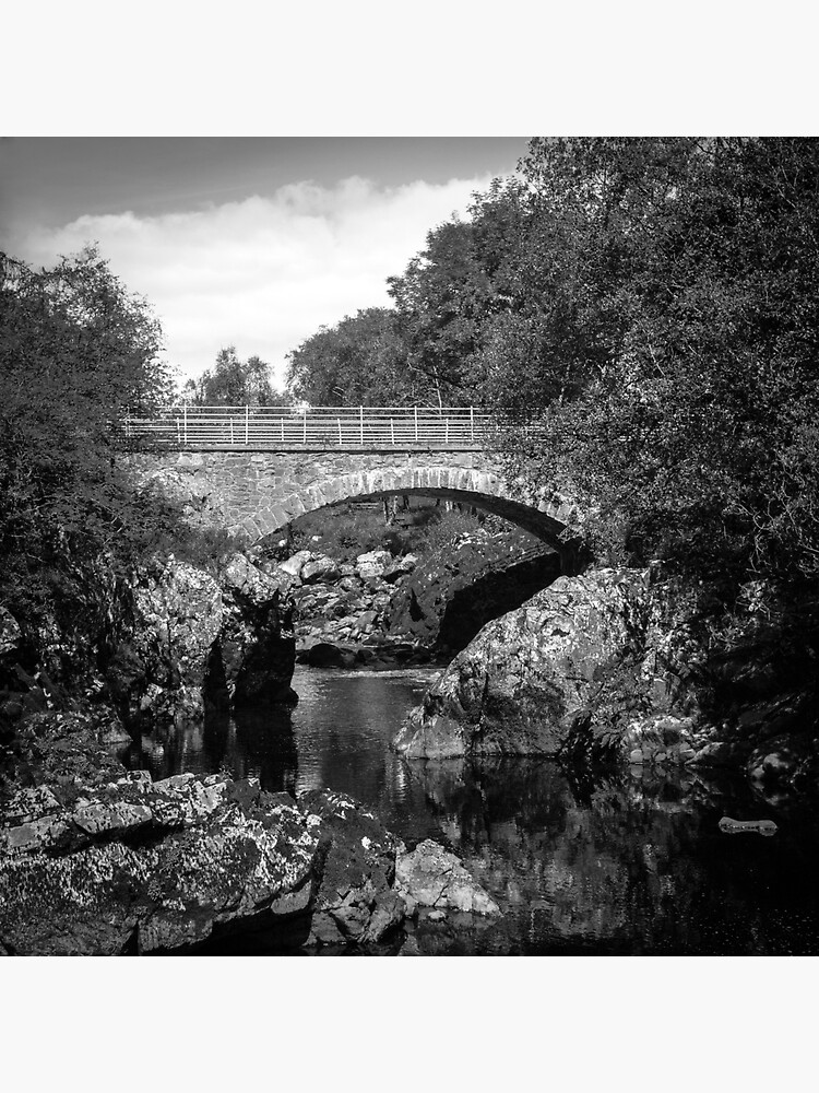Thumbnail 3 of 3, Sticker, Stroan Bridge over the Water of Minnoch in Glentrool, Galloway, Scotland designed and sold by davecurrie.