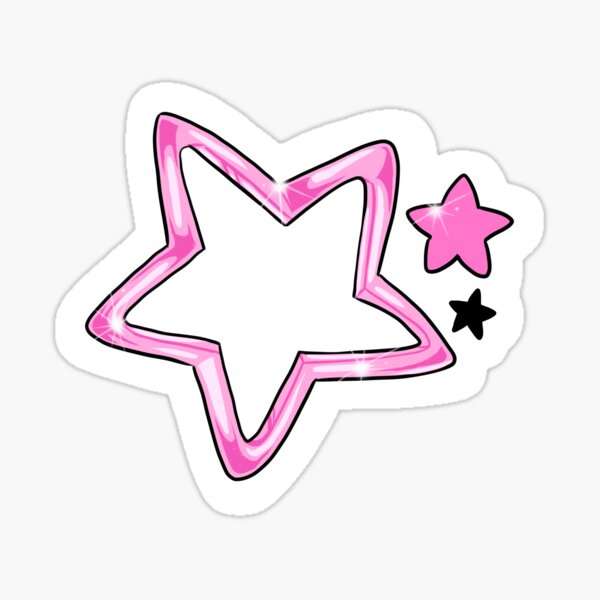 Y2K aesthetic star icon symbol sticker | Sticker