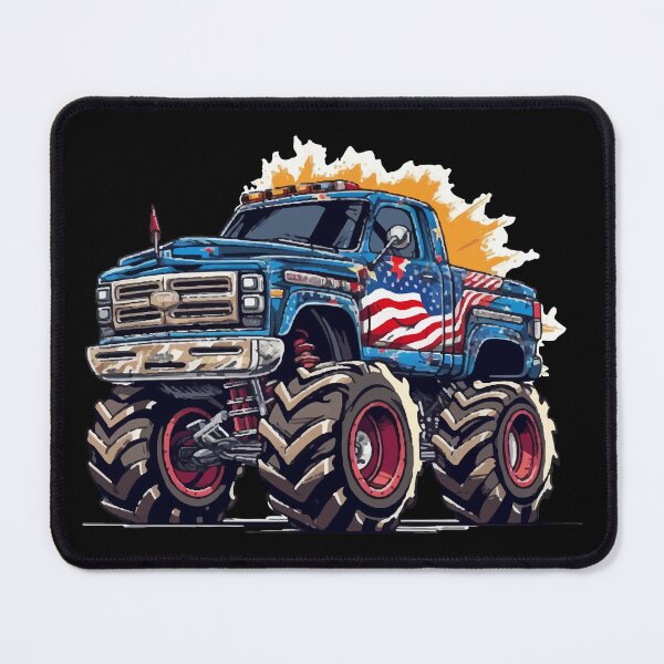 Item preview, Giant American Monster Trucks at the Peaks of Power designed and sold by Cartoon Island.