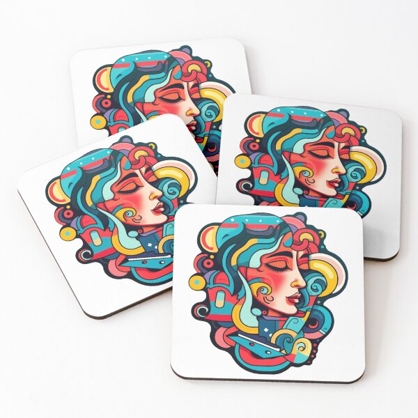 Item preview, Colorful Expression: Abstract Pop Art Female Face designed and sold by GristoTreasures.