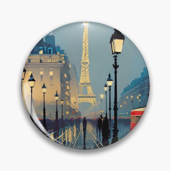 Item preview, “Paris Nocturne: Watercolor Night Tapestry of Timeless Beauty”…Art By Carraann designed and sold by CARRAANN.