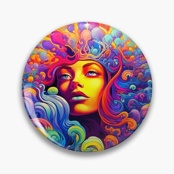 Item preview, Vivid coulours woman abstract portrait designed and sold by NRGArtwork.
