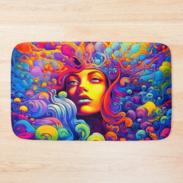 Item preview, Vivid coulours woman abstract portrait designed and sold by NRGArtwork.