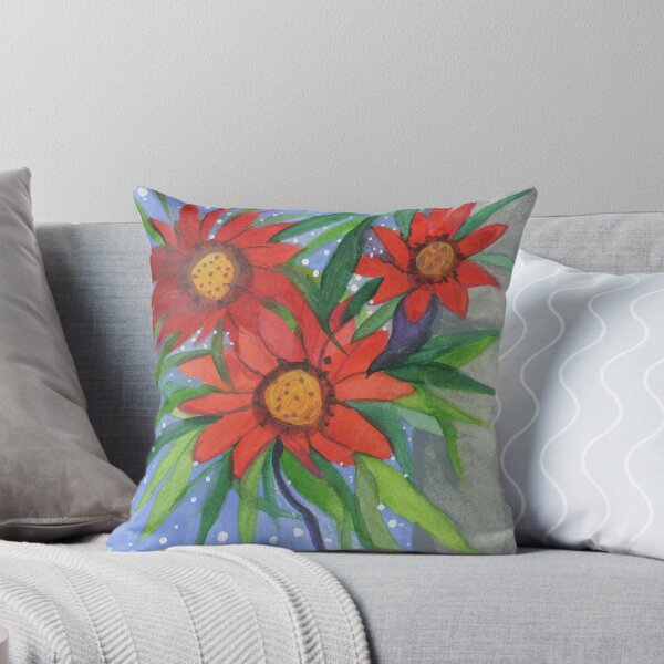 Item preview, Star of the Show - Bright Cheery Red Flowers designed and sold by JudyHuck.