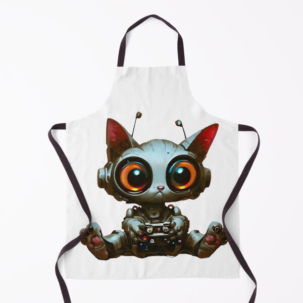 Item preview, Robo-Cat Playing Video Games! designed and sold by kukamatsu.