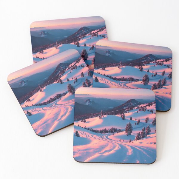 Item preview, Snowy Mountain Landscapes With a Winding Road or Trail, Ai Generated Art designed and sold by AiGens.