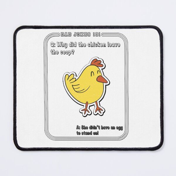 Item preview, Why did the Chicken Leave the Coop Dad Jokes designed and sold by rinconworkshop.