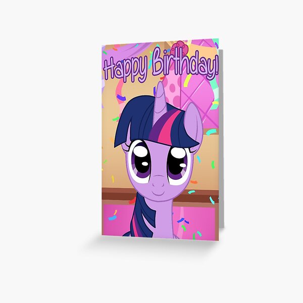 Twilight Sparkle Birthday Card - Postcard My Little Pony Greeting Card