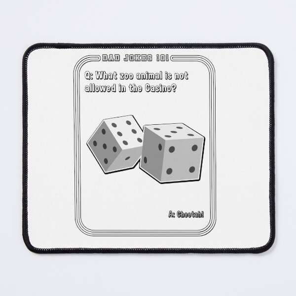 Item preview, What Zoo Animal is Not Allowed in the Casino Dad Jokes designed and sold by rinconworkshop.
