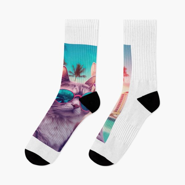 Item preview, Cats with glasses at Miami beach designed and sold by jason042.