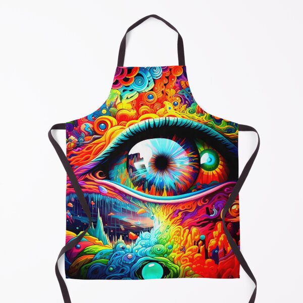 Aperçu de l'œuvre Oeil abstrait de couleurs vives créée et vendue par NRGArtwork.